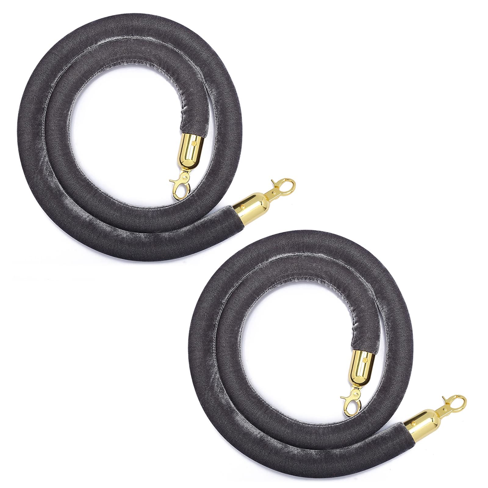 Cordes en velours gris foncé 3 m : Accessoires d'événement durables et élégants