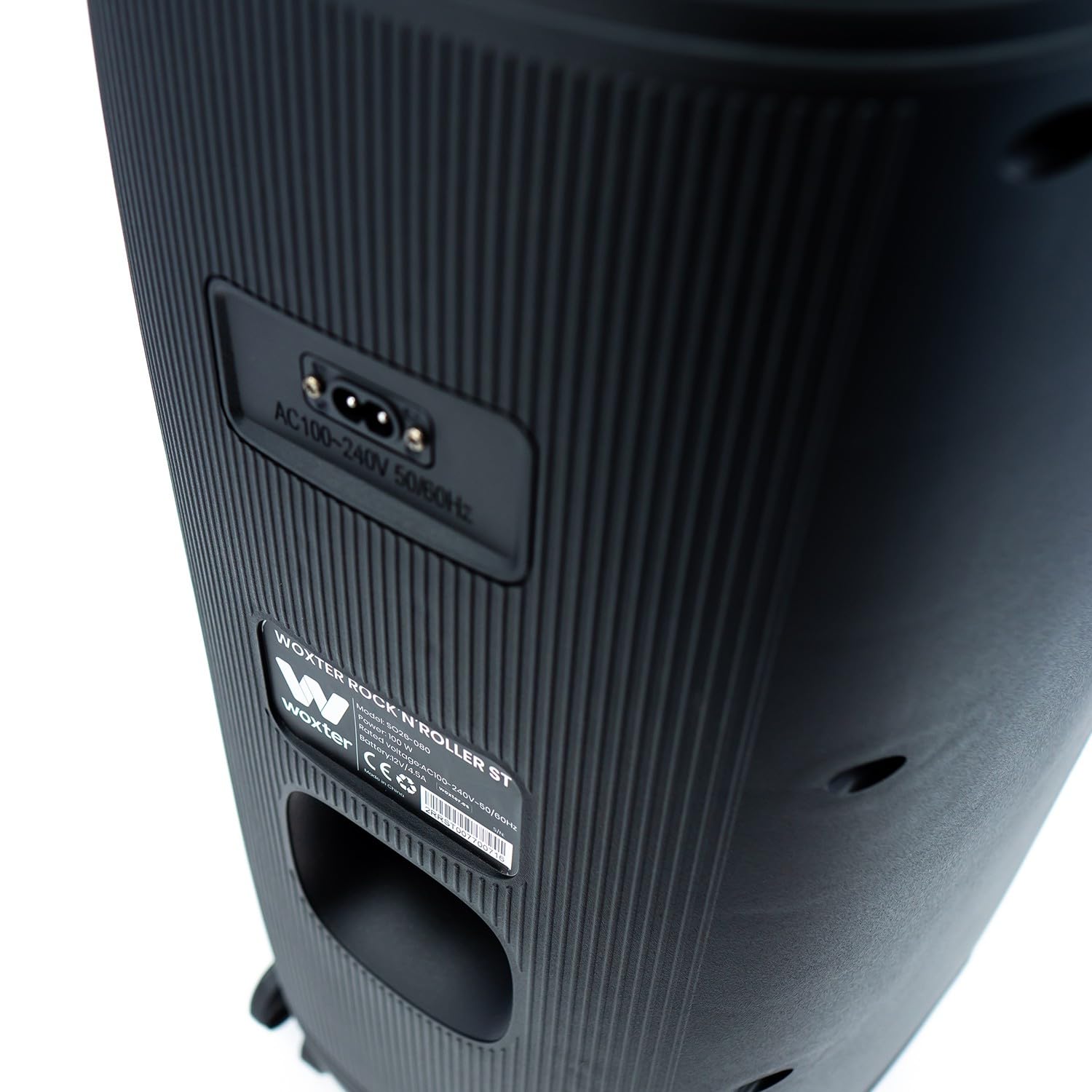 Woxter Rock'n'Roller ST - Altavoz Trolley Bluetooth Rock'n'Roller ST, 100W, 4,5 Ah de batería, Bluetooth, AUX, Tarjeta de Memoria SD, Pantalla LED