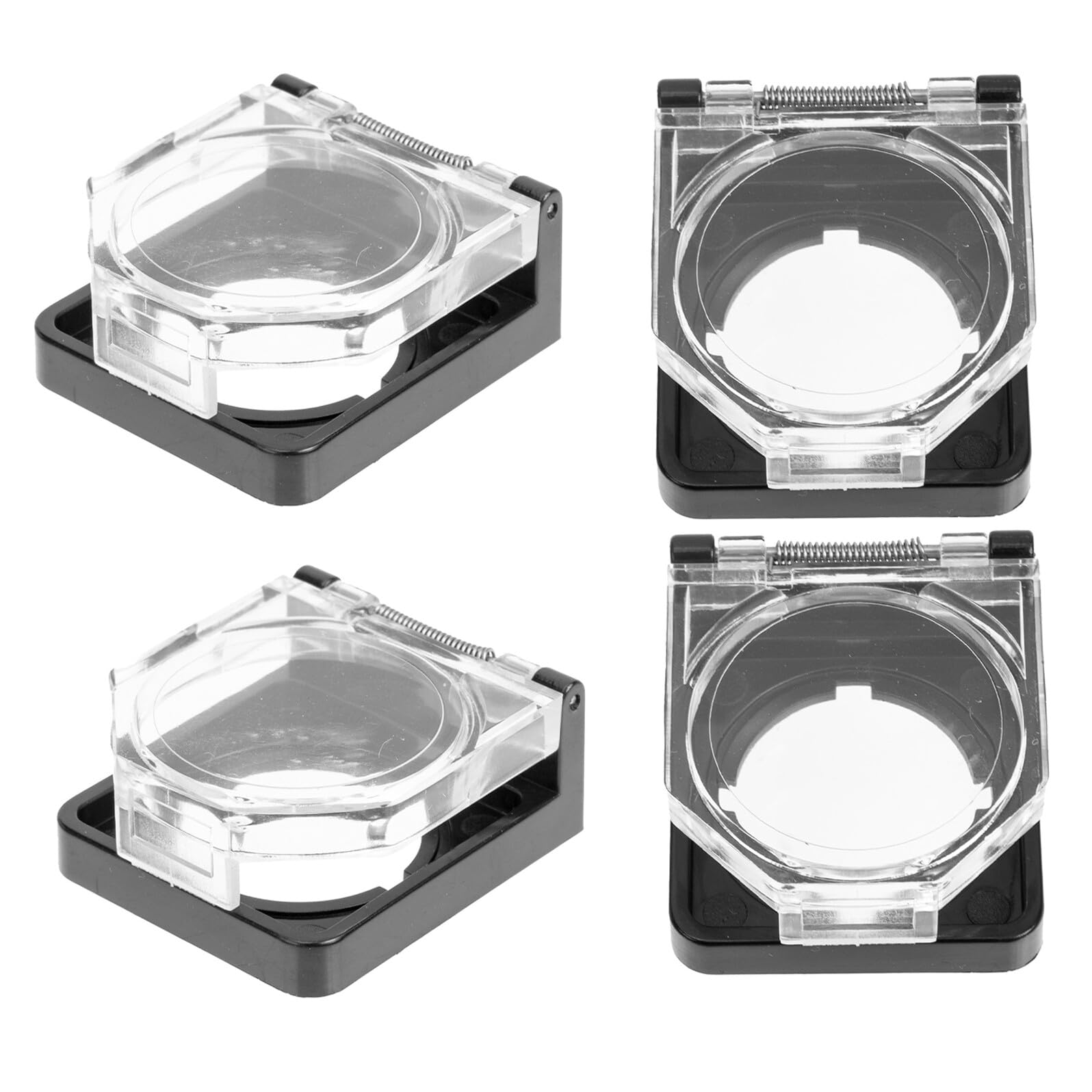 Protector para botón con tapa de plástico PRETYZOOM resistente al agua 12 u. 8