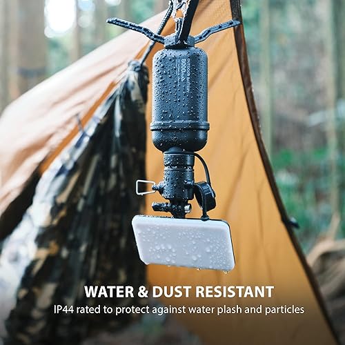 Miniatura 2 de ELECOM NESTOUT - Linterna de panel LED para acampar al aire libre con mini trípode, luz LED regulable alimentada por USB, resistente al agua IP44,