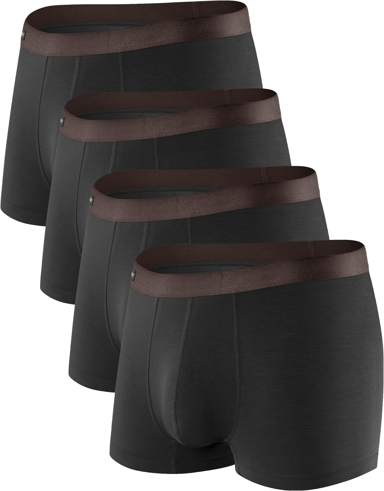 Mens Trunks Underwear Soft Breathable Rayon Made from Bamboo Trunk No Fly Pouch