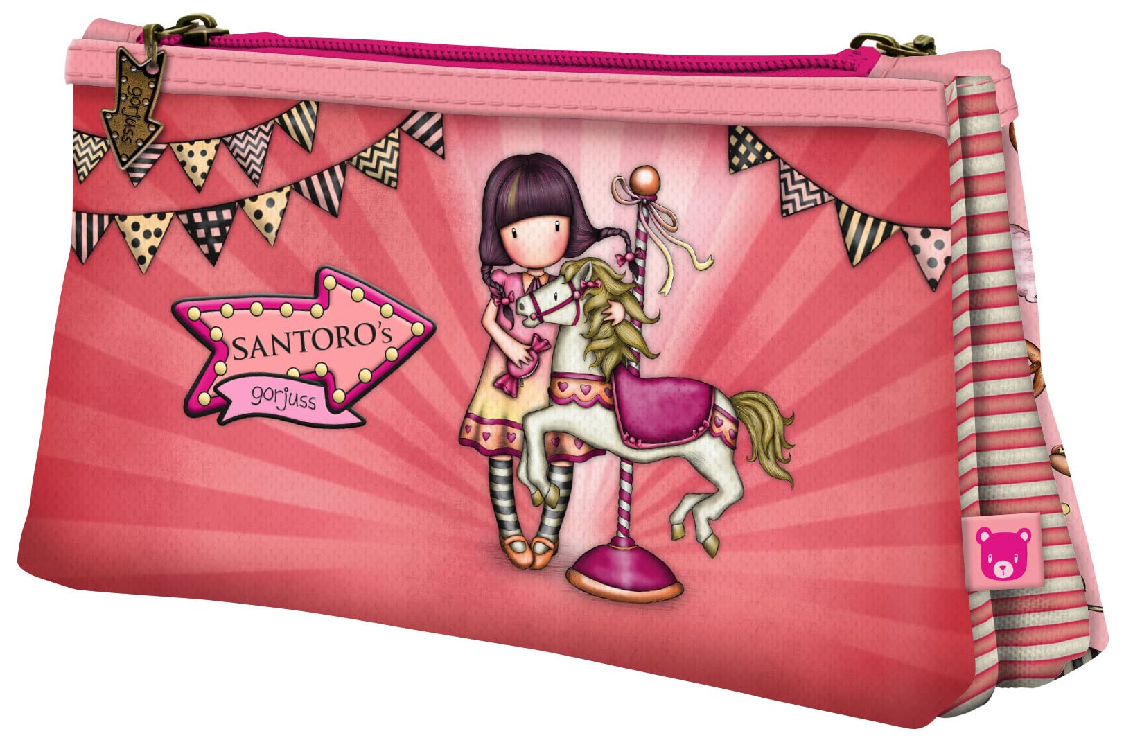SANTOROGorjuss - Double Pencil Case - Carousel