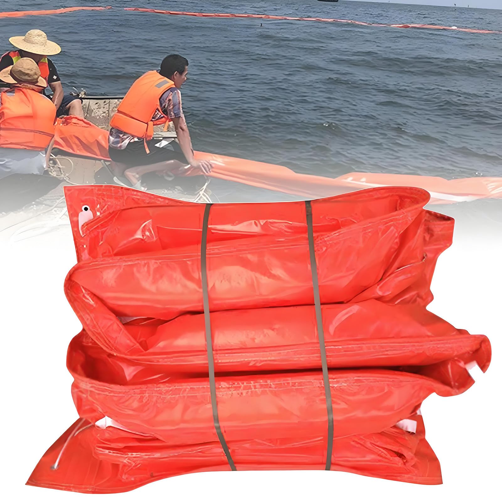 Barrage flottant anti-pollution robuste de 110 cm pour stopper les déchets