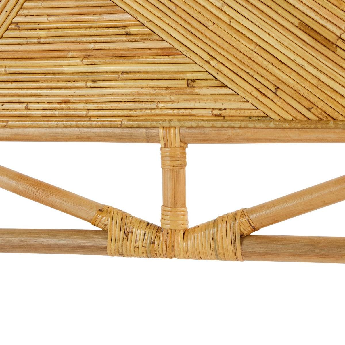 Atmosphera Créateur d'intérieur - Tête de Lit Tanae en Rotin - Beige - 160 x 103 cm - Style Bohème - pour Lit 2 Personnes, Chambre