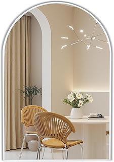White Arch Bathroom Wall Mirror,20 x ...