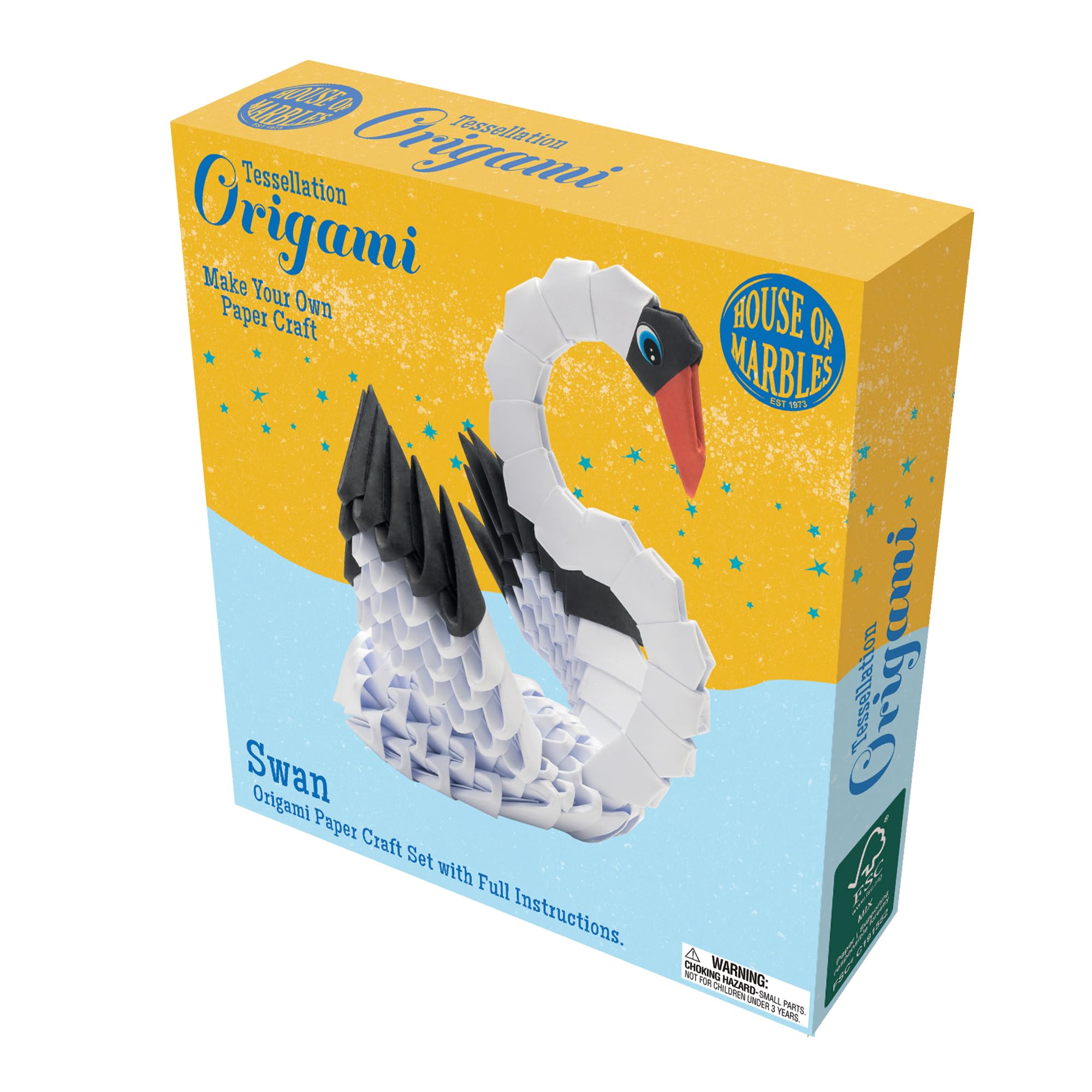 House of Marbles Swan Origami Paper Craft Set