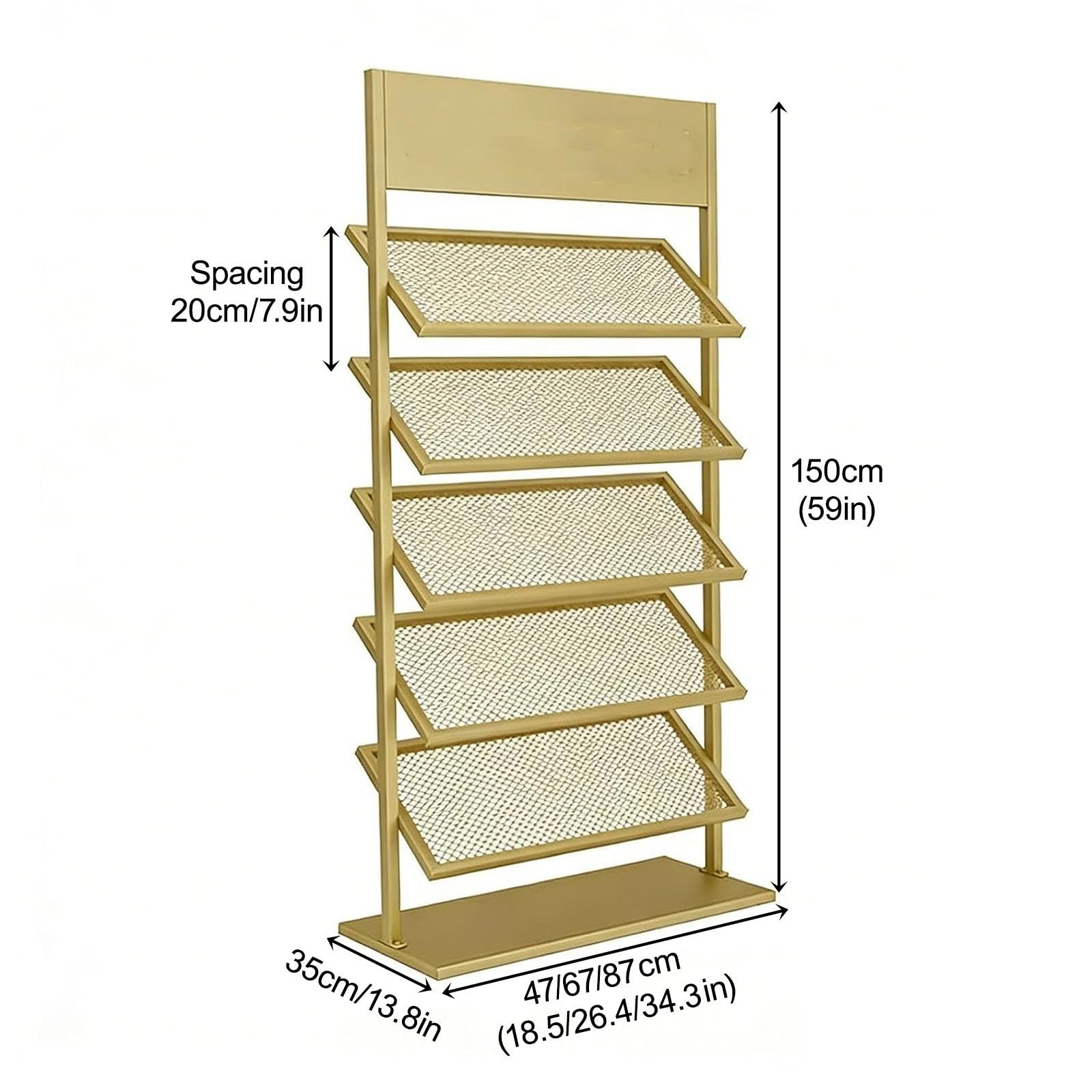 Espositore Ceramico Multistrato 5 Slot Adatto Showroom Negozi al Dettaglio