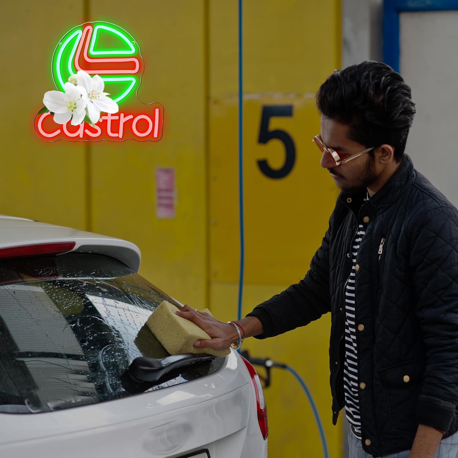 Oil Gas Neon Sign, Classic Motor Oil Garage Mechanic Bar Neon Sign for Garage Decor,Motor Oil Led Signs for Man Cave Garage Bar Man Cave Car Enthusiast Decor - Image 5