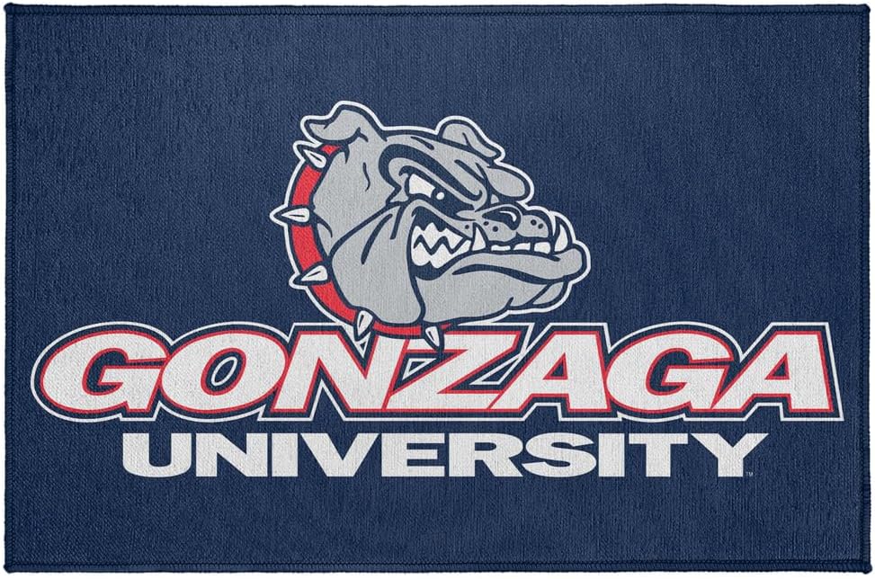 Campus Lab Gonzaga University Anti-Slip Indoor Doormat, 20” x 31.5” Primary Mark, Floor Mat for Inside Entry Way/Back Door Garage Mudroom Home and Office, Low Profile