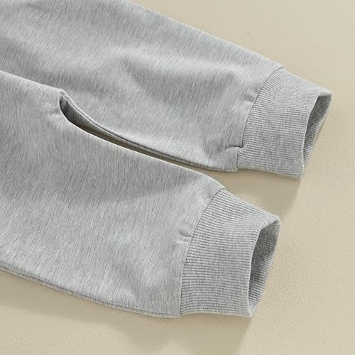 Miniatura 6 de Ropa para bebé niño pequeño, sudadera de manga larga con cuello redondo, pantalones casuales, 2 piezas, traje de otoño e invierno