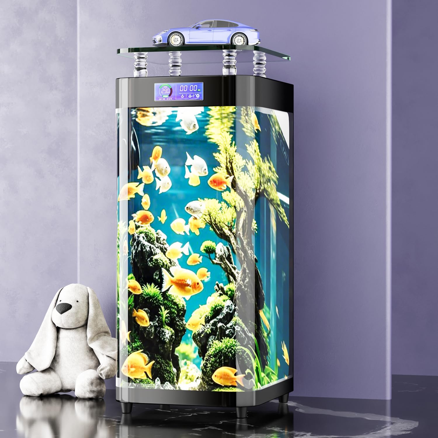 Large Floor-Standing Fish Tanks are Suitable for Decoration in Various Occasions Such as Living Rooms, Offices, and Conference Rooms.