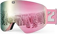 Vista 1 de ZIONOR X11 Ski Goggles Magnetic Cylindrical Snowboard Snow Goggles for Men Women