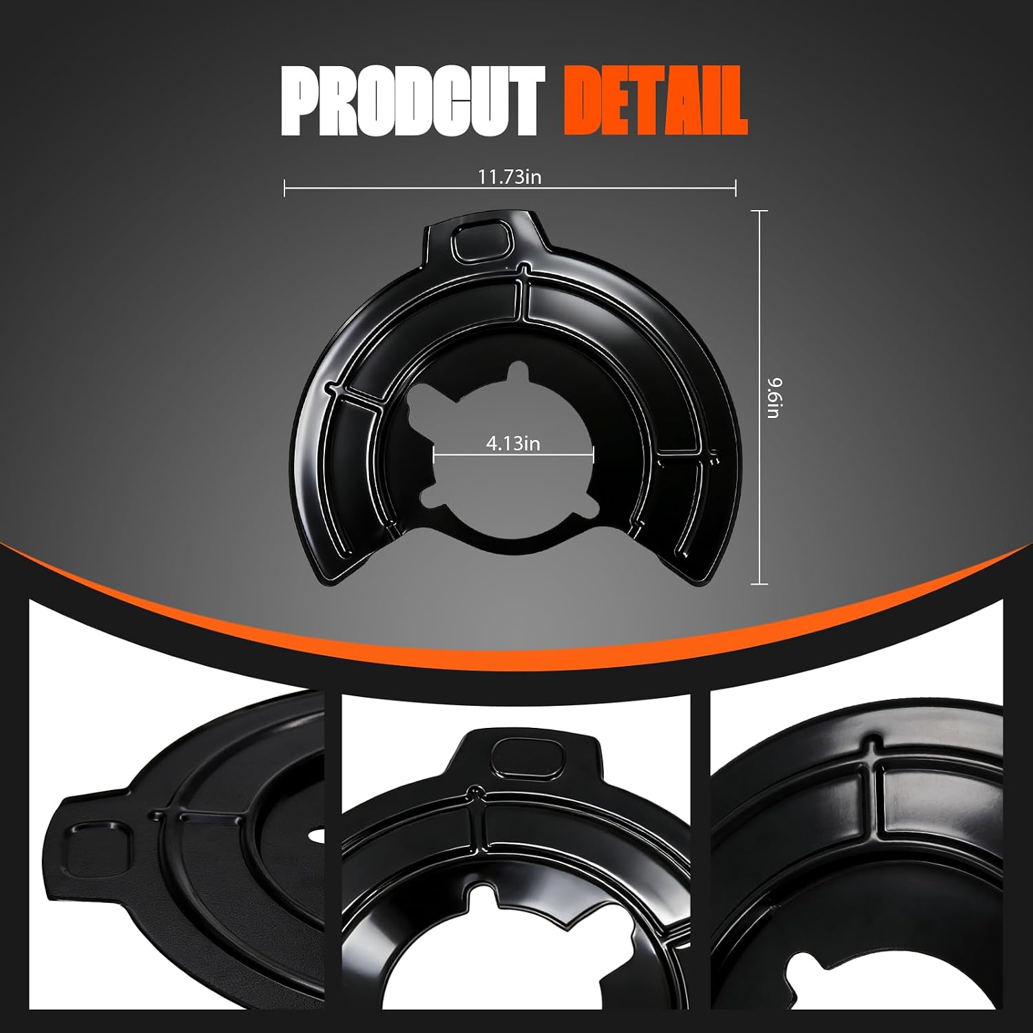 1PC 68043287AB Front Left Brake Dust Shield Fits for Jeep Wrangler 2007-2017 for Jeep Wrangler JK 2018
