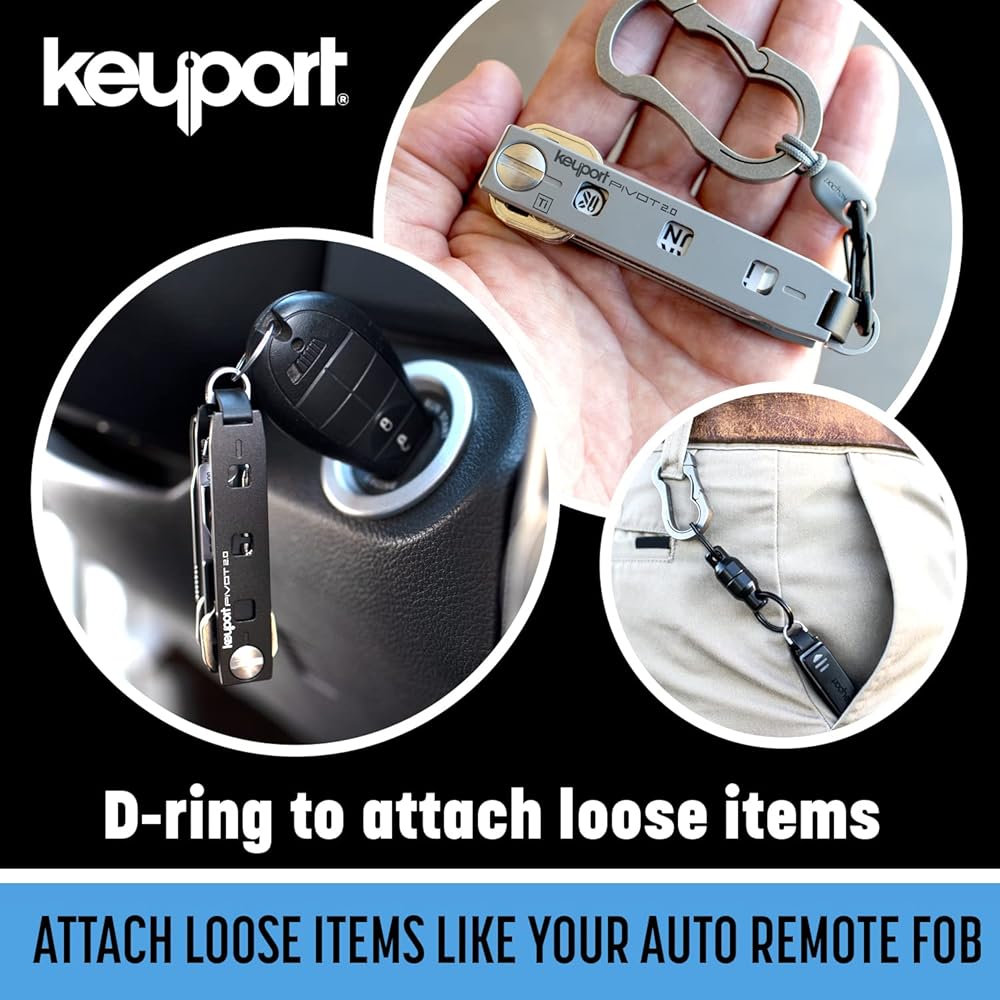 Keyport Pivot 2.0 Ti Key Organizer - Premium Titanium Key