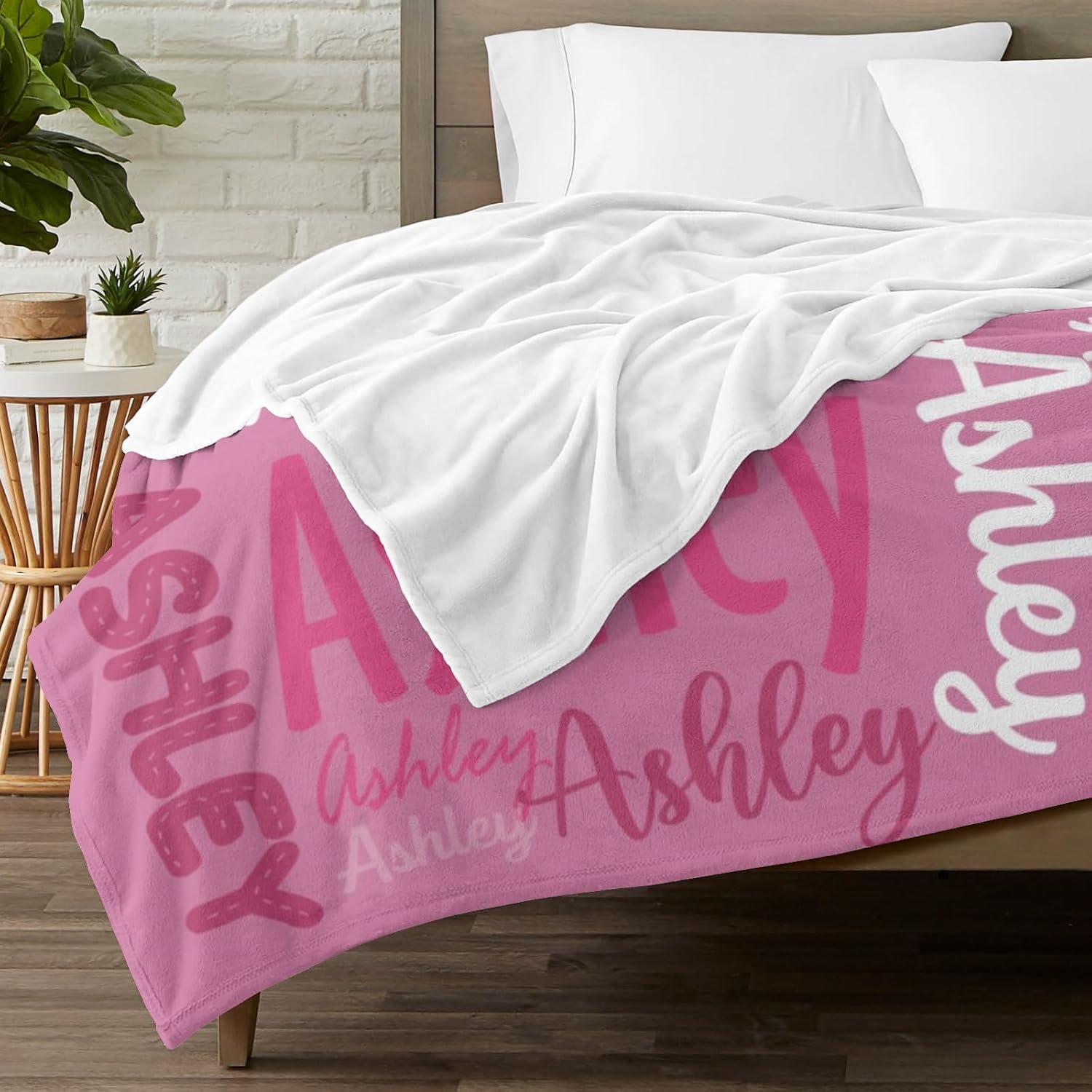 Dr.TOUGH Personalized Blanket for Kids Baby Adults Custom Name Blankets Personalized Blanket with Name Gift for Christmas Birthday Valentines Day