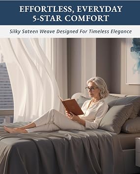 LANE LINEN 100% Egyptian Cotton California King Sheets Set, Soft & Comfy No Pill Fade Resistant Oeko-Tex Certified Cotton Sheets Cal King Size Set, 15 deep Pokcet Sheets - Charcoal