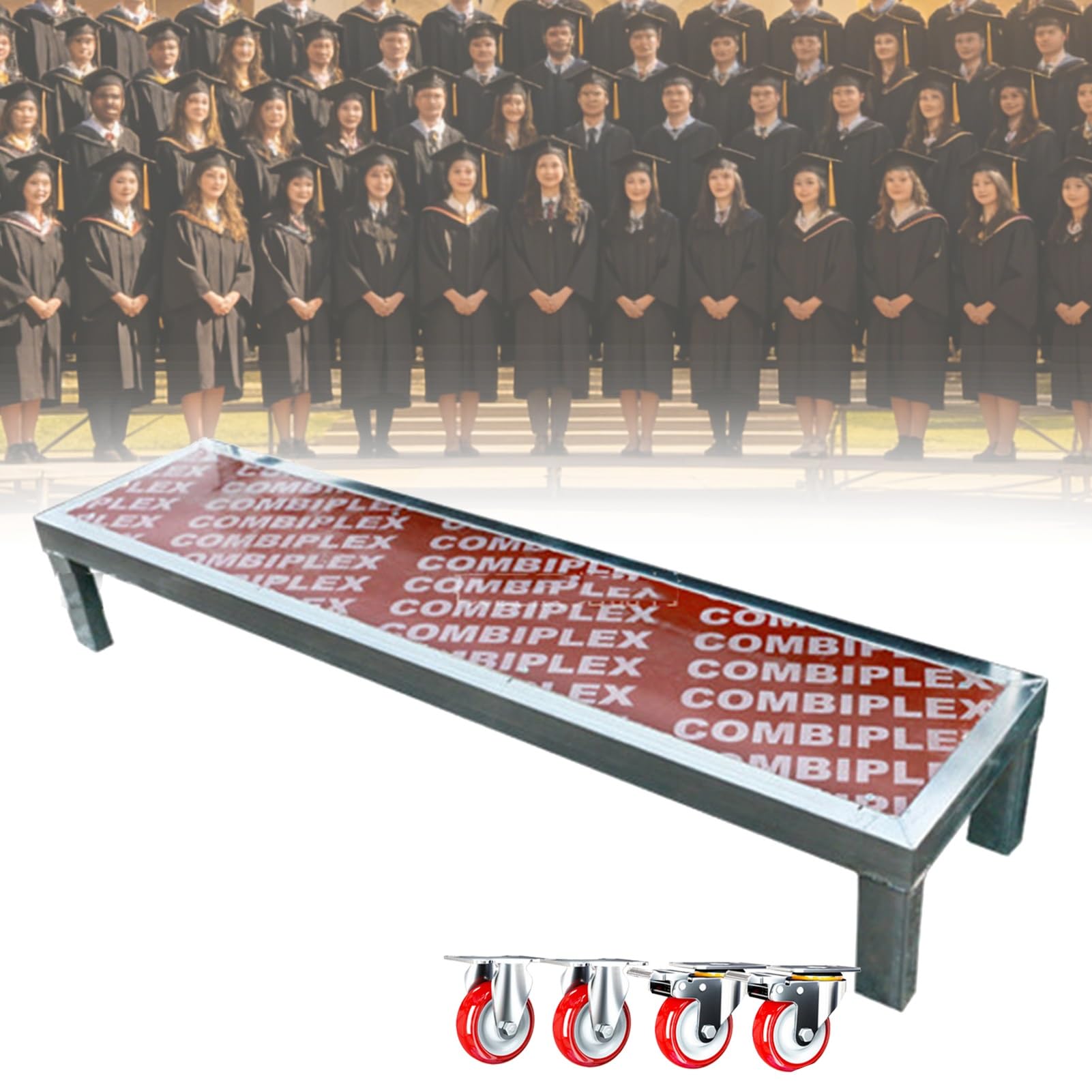 Plateformes de scène antidérapantes et marches robustes pour grands concerts de chorale