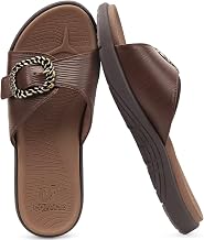 COFACE Orthopaedic Flip Flops Women's Soft Yoga Footbed Lightweight Sandals Women Comfortable Plantar Fasciitis Adjustable Bath Slippers Summer Beach Non-Slip Solid Rubber Sole