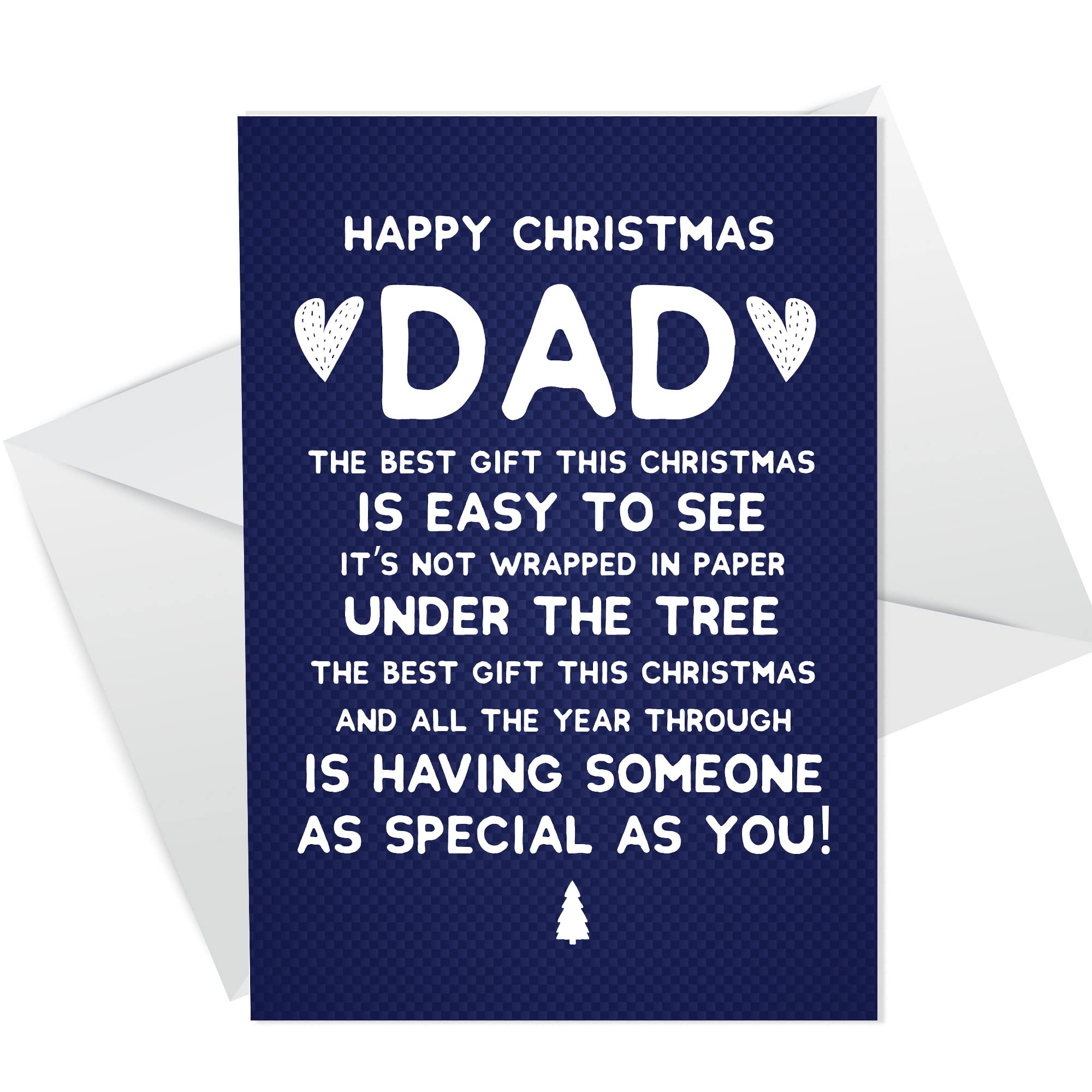 RED OCEAN HAPPY CHRISTMAS CARD DAD Funny Dad Card For Him Dad Christmas Card Cute