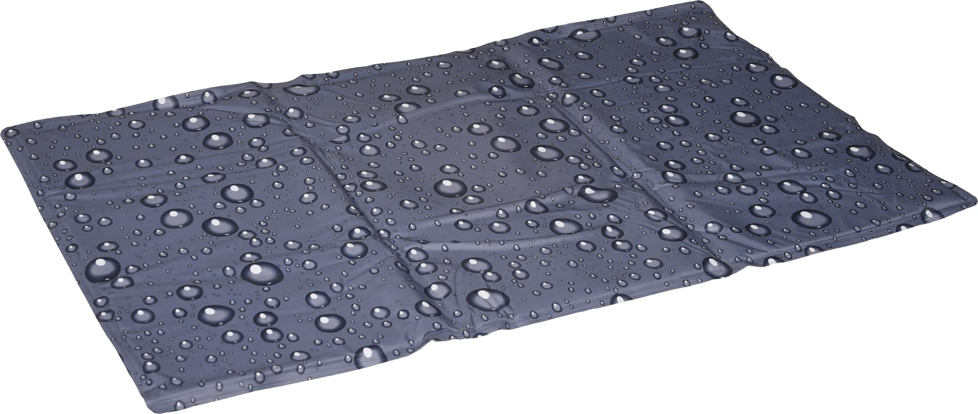 Flamingo Manta refrescante para Perros - Ideal como Alternativa Piscina Perros - Drop Gris XL - 100x60x0,6 cm - Impermeable - Plegable - Gel Seguro