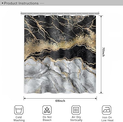 Miniatura 239 de Cortina de ducha de baño con temática de dinosaurio, cortina de ducha de hojas tropicales de dinosaurio verde con ganchos, cortina de ducha de tela
