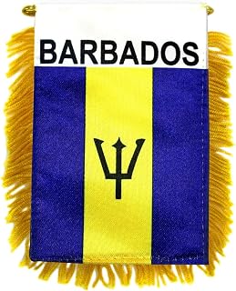 Barbados Mini Banner - International Country Pride Car Display