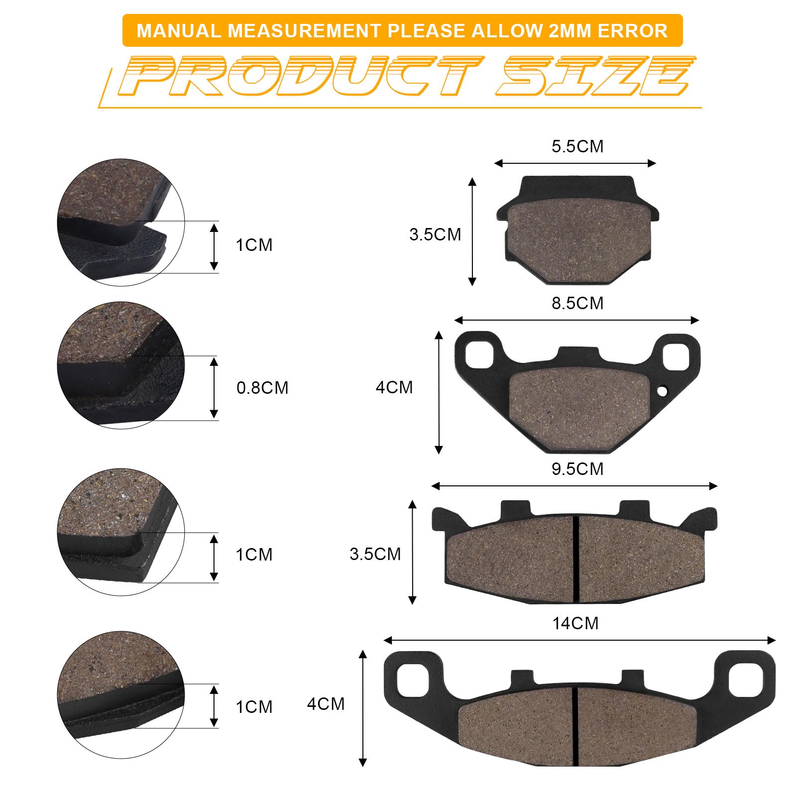 Pastiglie freno anteriore e posteriore per KLE 500 KLE 500 1991-2007 GPZ 500 S 1994-2001 KLE 250 KLE250 1995 1997 2000 2001 KL 650 1989-1992 KAWASAKI ZZR 250 1990-2001