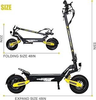 EOEOTWO Electric Scooter Adults, 1200W/2400W, Up to 31MPH/40MPH, 25/45Miles Fast E-Scooter with 11" Off Road Tires, Heavy Duty Electric Scooters, Full Suspension, Commuting