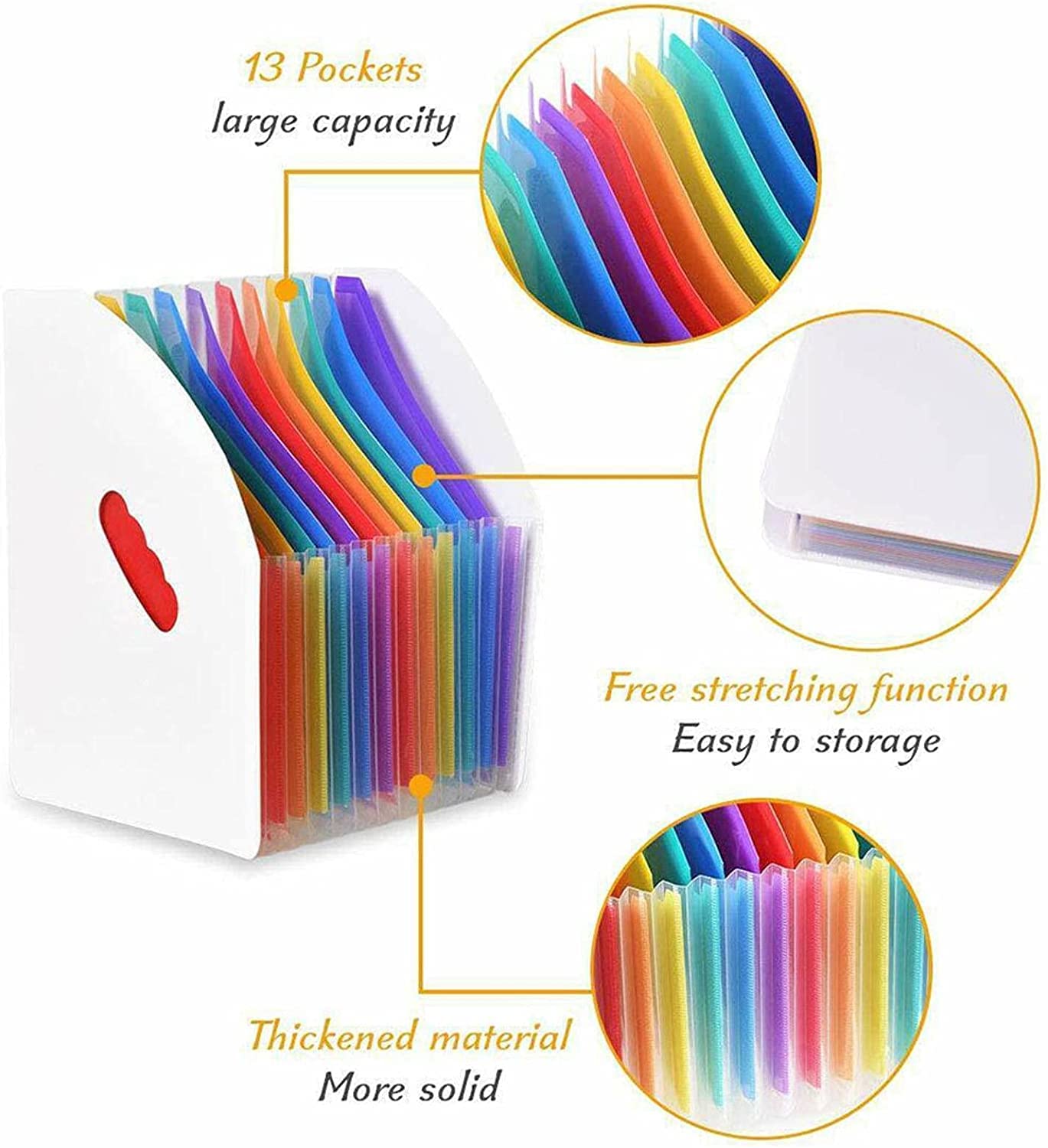 Carpeta Carpeta de archivos A4 Organizador documentos la escuela Sobre el escritorio almacenamiento Regalos papel for alumnos Recibos oficina en expansión impermeable Oficina Documentos
