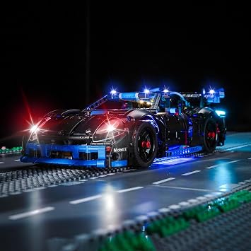 LocoLee LED Light Kit for Lego Porsche GT4 e-Performance Race Car 42176 Model Only Without Light Creative Lighting Set Accessories for Lego 42176 Set RC Version