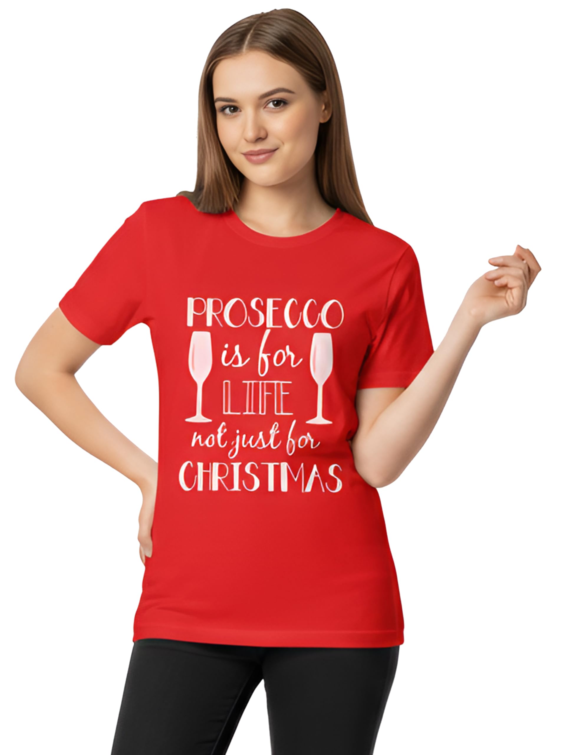 Love My Fashions Christmas Tshirts for Womens Xmas Party Shirts Festival Tshirts Snowmen Santa Fun Reindeer Jumpers