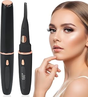 USB-Rechargeable Heated Eyelash Curler with LED Display - 3 Temp Settings, Mini Design, Safe Curling for Long-Lasting Natu... Price In India