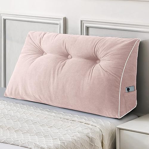 Sasttie Headboard Pillow Twin/Twin XL, Wedge Pillow Headboard for Dorm,