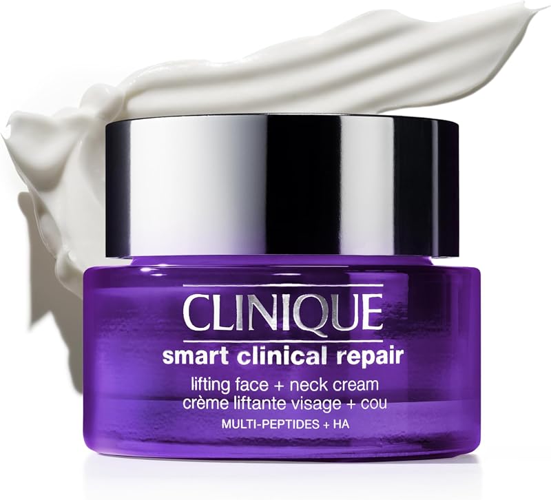 Smart Clinical Repair Anti Aging Lifting Face + Neck Cream with Peptides + Hyaluronic Acid For All Skin Types | Hydrating