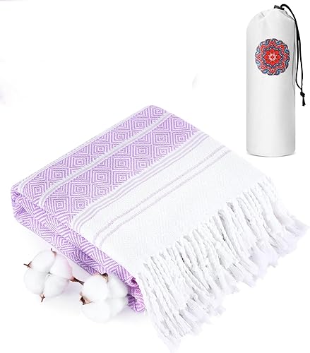 Vista 27 de 4 paquetes de toallas de playa turcas, esenciales para las vacaciones, juego de toallas de baño, piscina, natación, extragrandes, XL, grandes