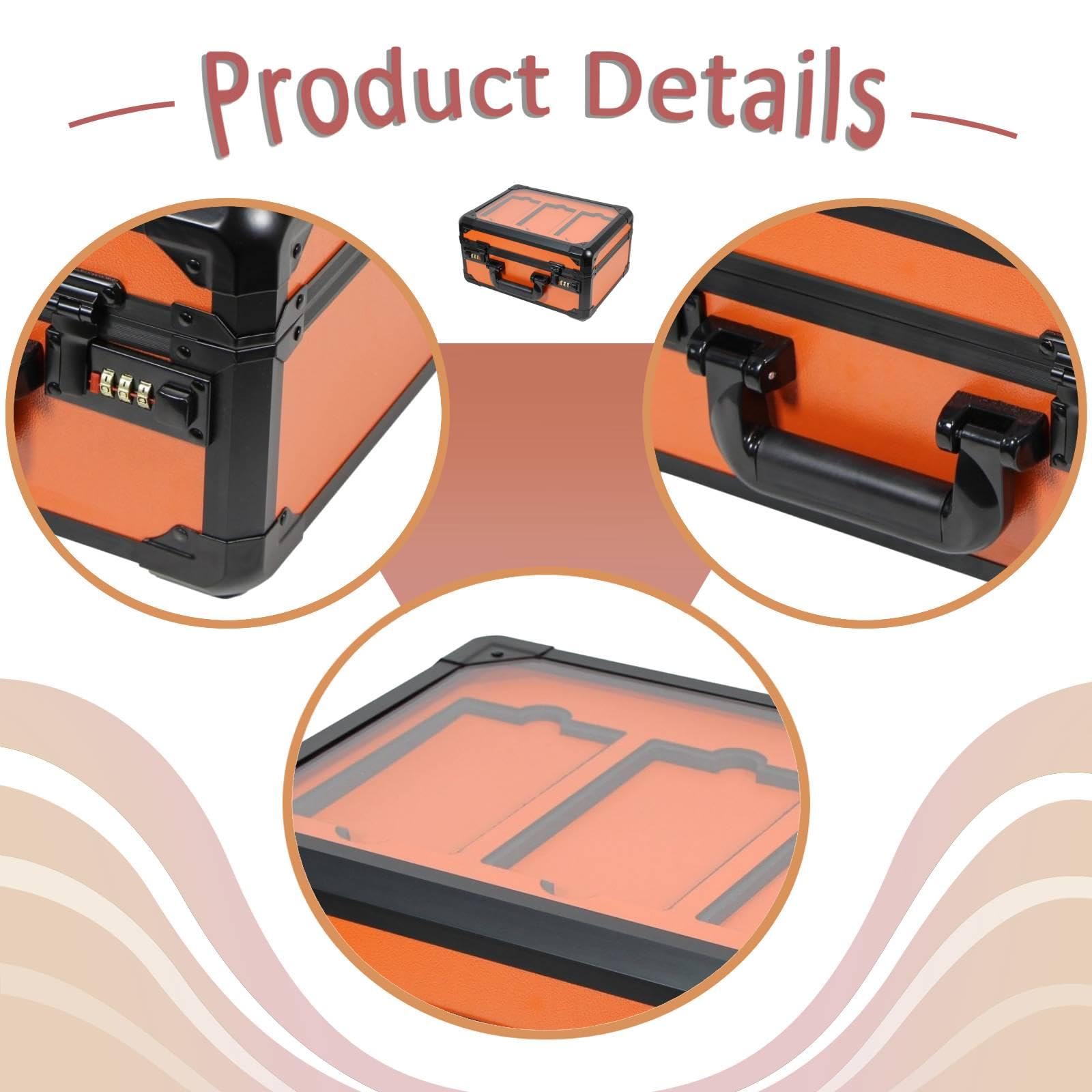 Caja de Almacenamiento para Tarjetas Coleccionables, Estuche para Tarjetas, Estuche Protector de Aluminio con Interior de Adecuado para Niños, Ad