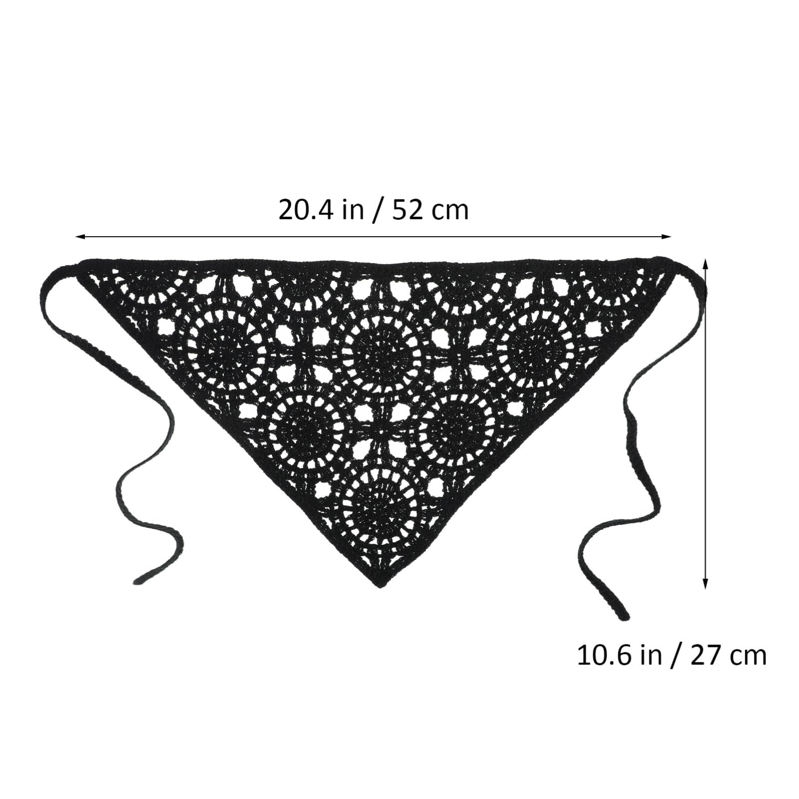 Beaupretty 6piezas Bufanda De Crochet Bandana De Crochet Cabello Pañuelos Para Mujer Accesorios De Moda Cabello Para Uso Diario y Fiestas