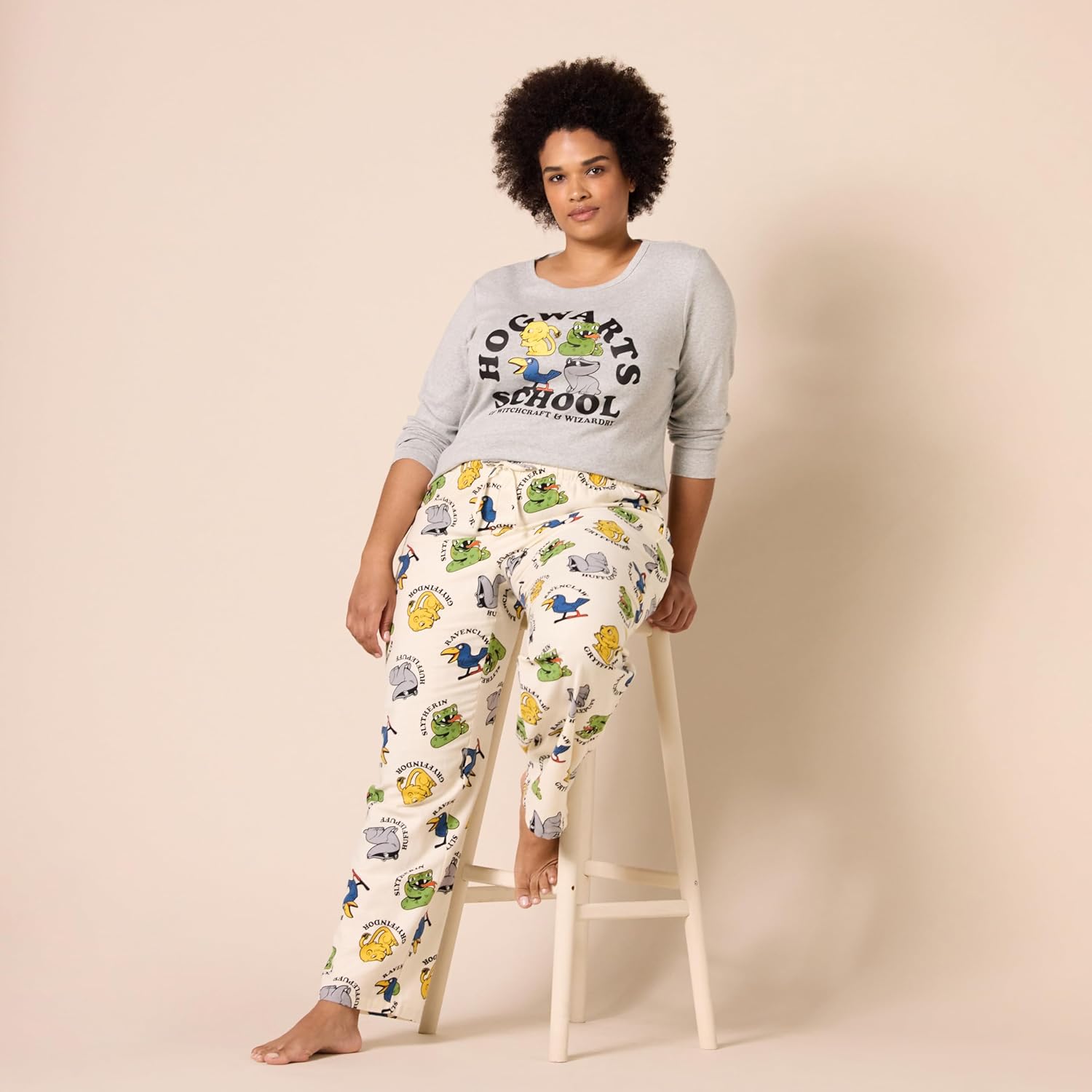 Amazon Essentials Women's Lightweight Flannel Pant and Long-Sleeve T-Shirt Sleep Set - Image 7