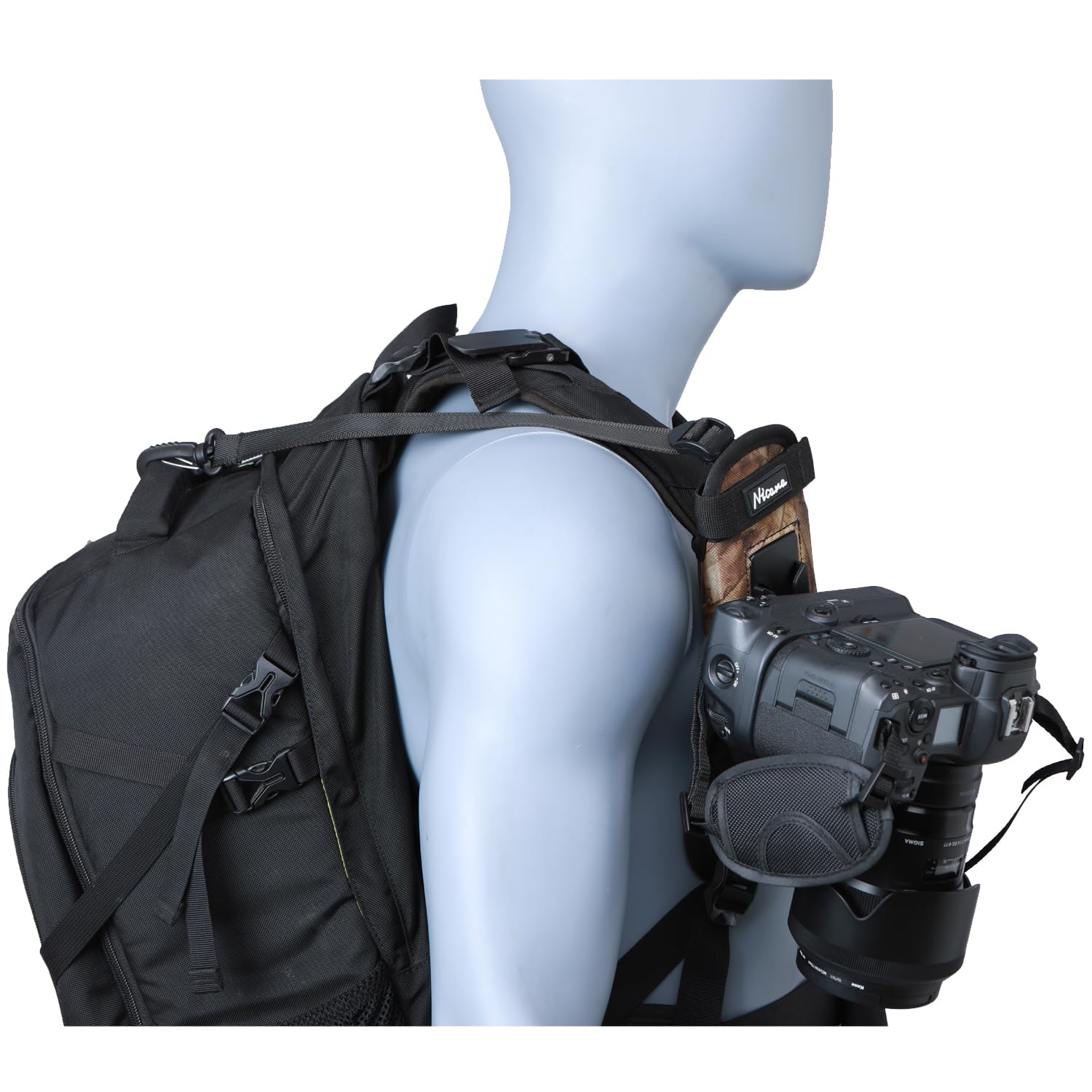 Nicama Tracolla Fotocamere , Cinghia Fotografo Bettle - Clip Sistema di Sgancio Rapido per DSLR Canon Sony Nikon Fuji