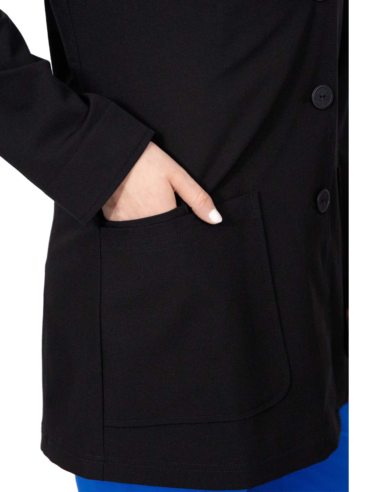 Healing Hands Bata médica Etiqueta púrpura Faith 5053 para mujer