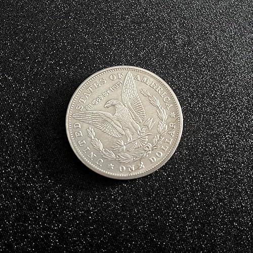 Miniatura 3 de SUMAG Moneda de aleta multiusos (Morgan Dollar) Trucos de magia magnética o de gravedad Moneda de cerca ilusiones trucos accesorios para magos
