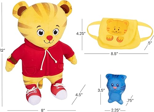 Miniatura 5 de Daniel Tiger's Neighborhood Peluche de Daniel Tiger de regreso a la escuela Feature Plush con Tigey y mochila que incluye música, sonidos y frases!