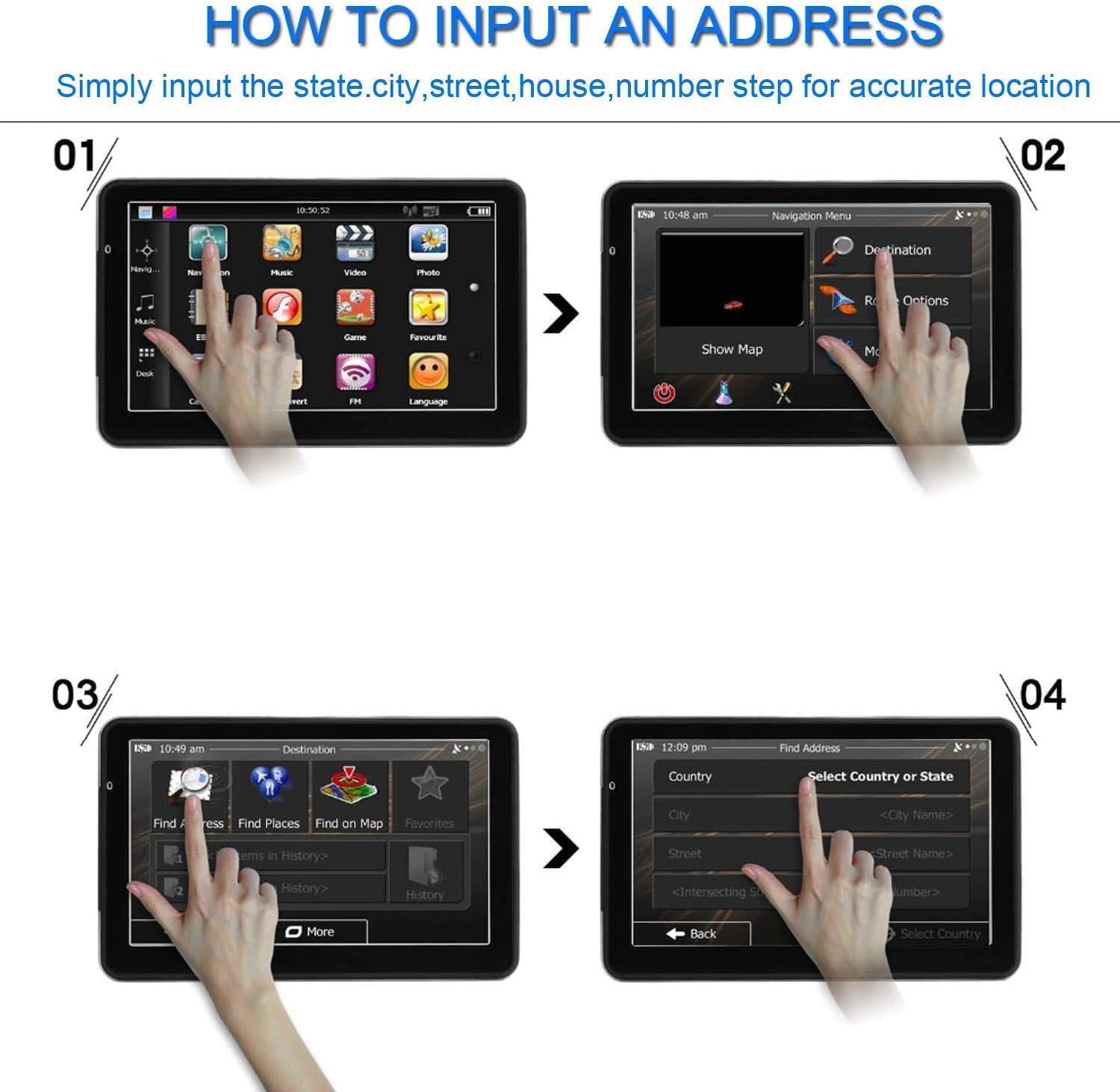 Navigatore GPS 7 Pollici per Auto – Mappe Europa 2025 Italia, Aggiornamenti Gratuiti a Vita, Navigazione Offline, Guida Vocale, Avvisi Autovelox e Semafori