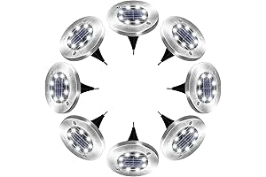 foxdott Solar Lights Outdoor, Water-Resistant Garden Lights with Enhanced Illumination