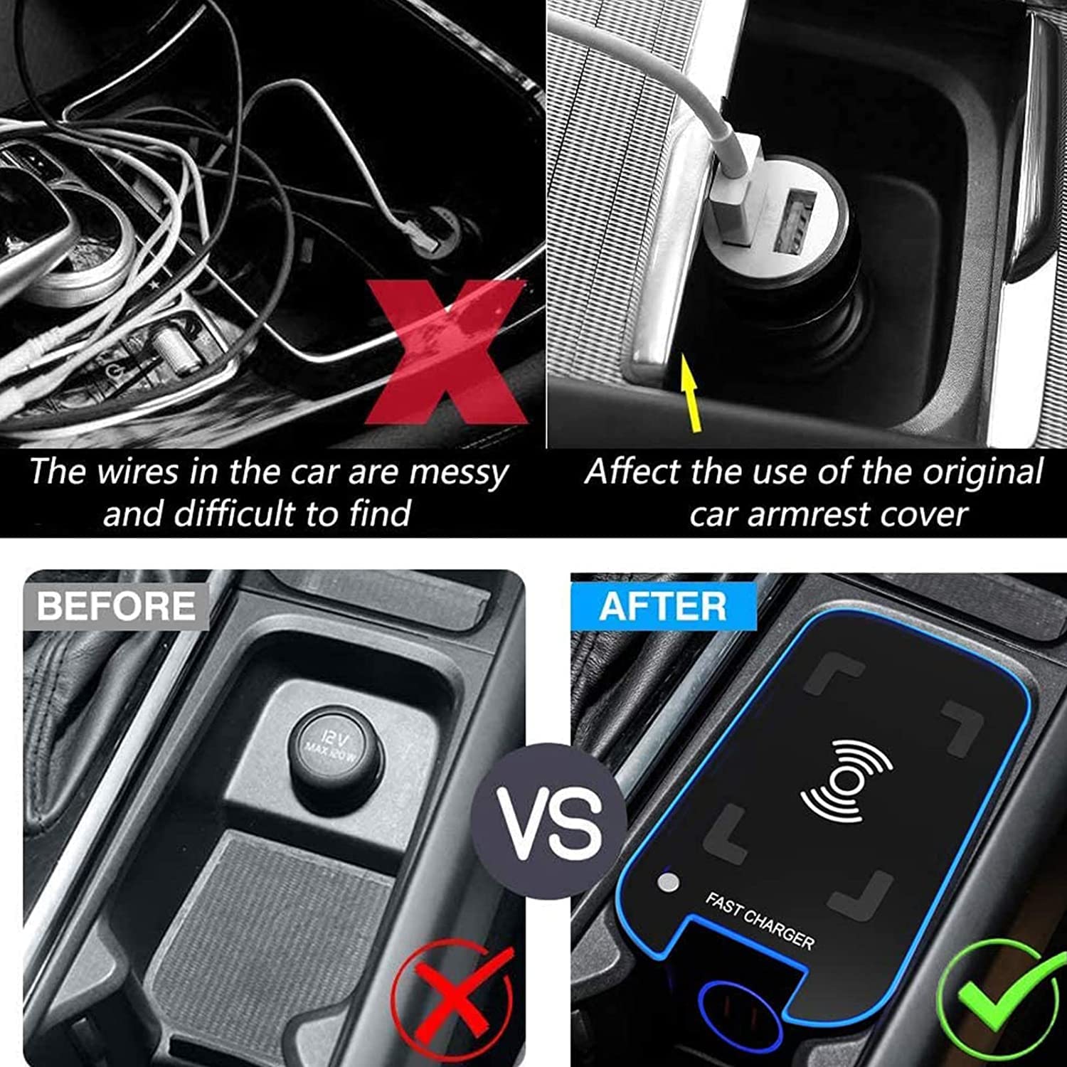 Amazon.co.jp: 2022アップグレードカーワイヤレス充電器、ボルボS90