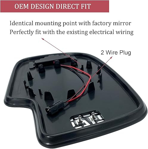 Miniatura 4 de Espejo calefactable del lado derecho del pasajero de repuesto para Chevy Chevrolet Silverado Avalanche Suburban Tahoe GMC Sierra Yukon Cadillac