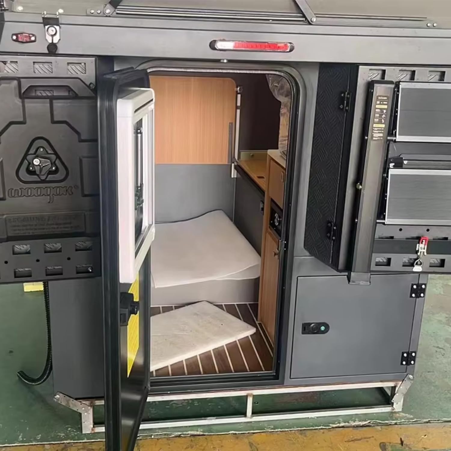Pop Up Truck Bed Camper for Pickup Trucks, Aluminum Hard Shell Camper Topper with Insulated RV Cabin and Custom Build for Overland Camping and Family Travel