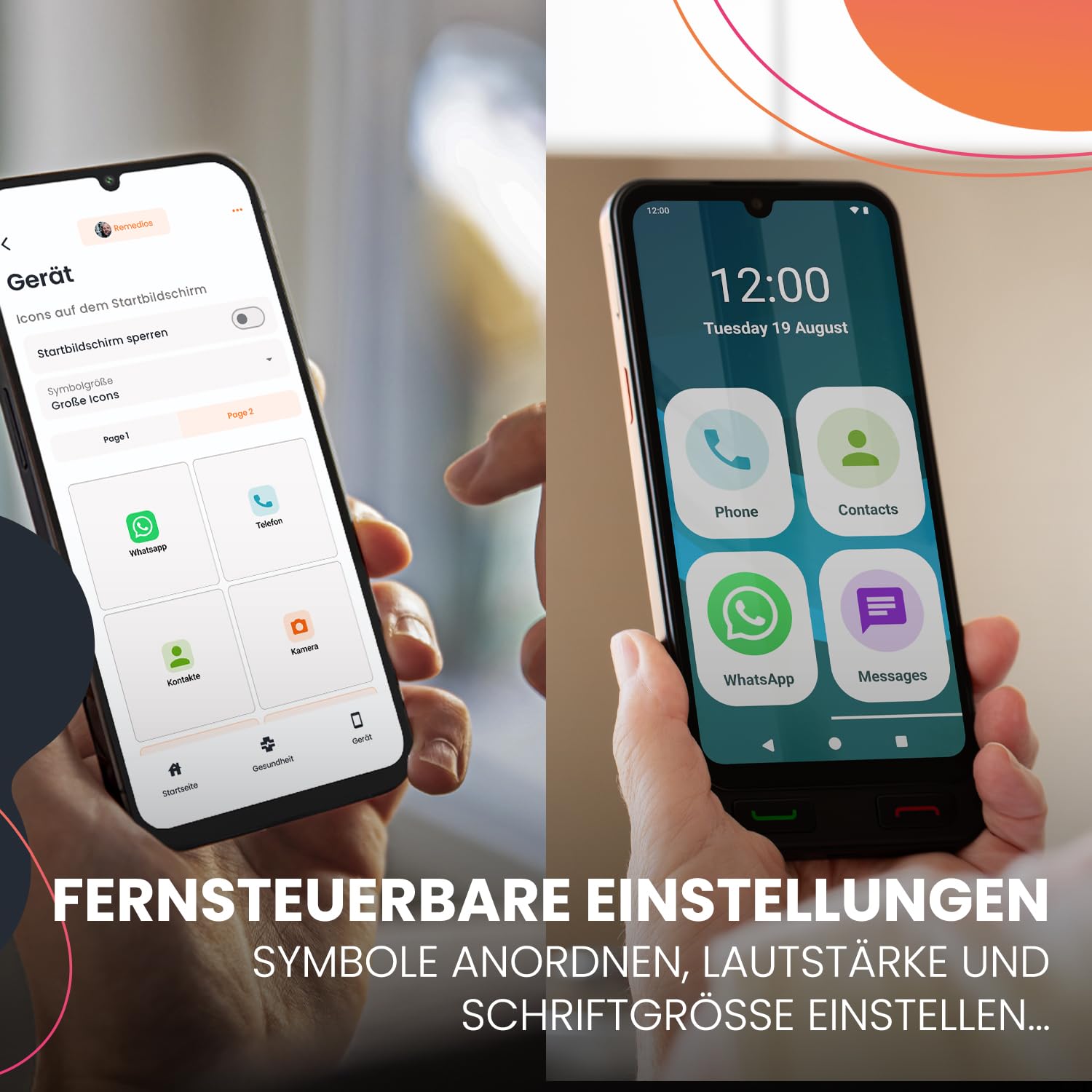 SPC Zeus 2 Pro - Smartphone für Senioren Kompatible mit App Fernverwaltung und -ortung | Easy-Mode, physische Tasten, XXL-Symbole | 6,1" Display, Dual-Kamera, 128GB | Ladestation, SOS-Taste