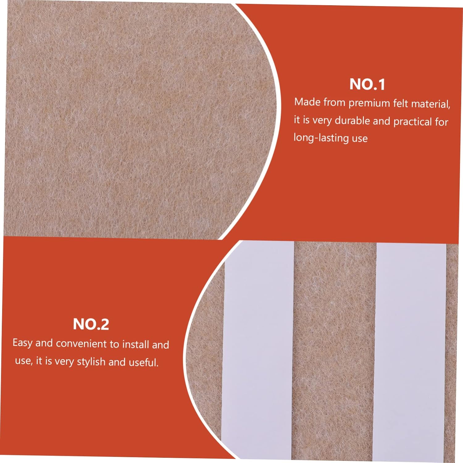 Amosfun 10pcs Hexagon Felt Pin Board Wall Hanging Pin Board Decorative Bulletin Borders for Home Decor