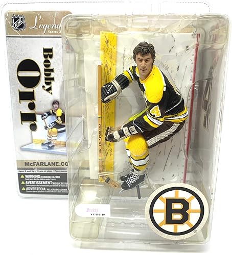 NHL Legends Series 3figura Bobby Orr Negro y Amarillo Jersey NHL Legends Series 3figura Bobby Orr Negro y Amarillo Jersey
